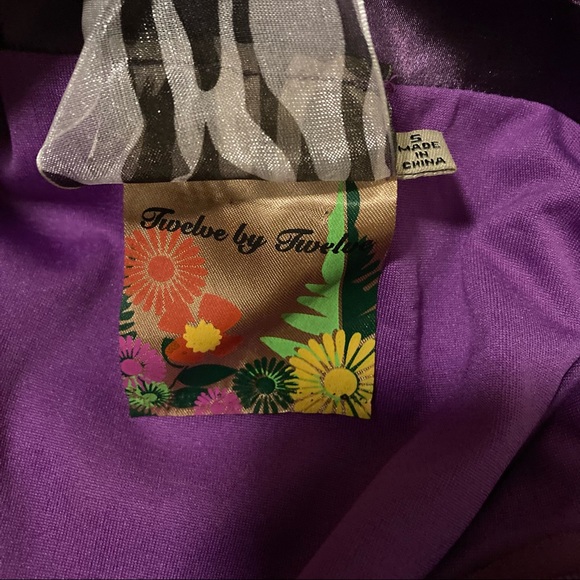 Twelve by twelve Purple yellow Camisole style top - Picture 4 of 6